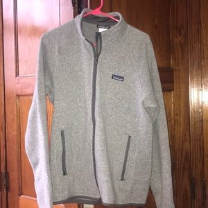 men’s grey medium patagonia jacket